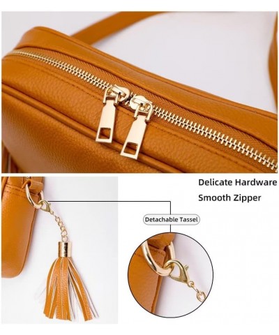 Shoulder Bag for Women Small PU Leather Crossbody Purse Lightweight Pocketbook Designer Travel Satchel with Tassel Pink $20.8...