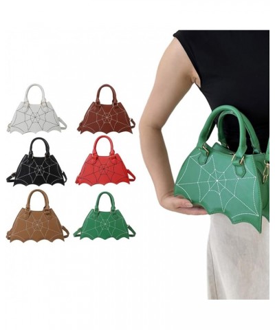 Fashion Bat Shape Shoulder Bag Simple Leathers Commuters Tote Bag Handbag Unique Crossbody Bags Purse Messenger Bag Red $9.69...