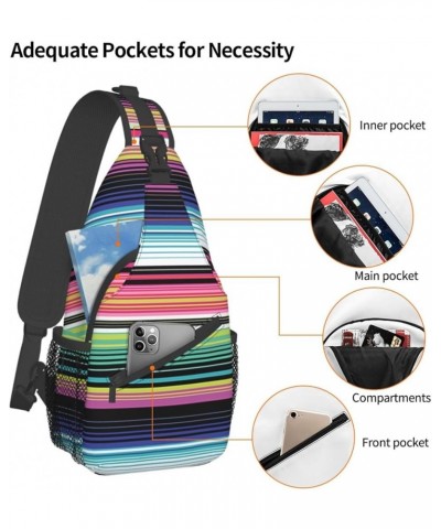 Fashion Chest Sling Bag For Women Men Adjustable Strap Crossbody Shoulder Backpack Hiking Travel Gym Unisex Daypack Colorfull...