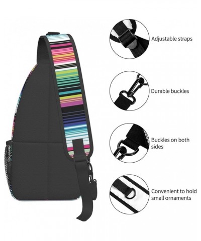 Fashion Chest Sling Bag For Women Men Adjustable Strap Crossbody Shoulder Backpack Hiking Travel Gym Unisex Daypack Colorfull...