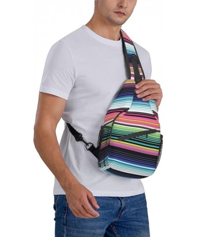 Fashion Chest Sling Bag For Women Men Adjustable Strap Crossbody Shoulder Backpack Hiking Travel Gym Unisex Daypack Colorfull...