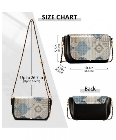 Crossbody Handbag Vintage Woven Rug PU Leather Shoulder Bag Sturdy Travel Pouch Compact Chic Bag for Women Everyday Use Holid...