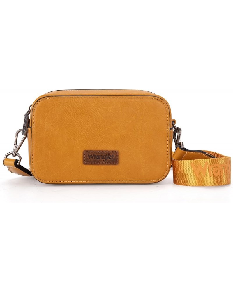 RFID Blocking Crossbody Purses for Women Cell Phone Wallet with Credit Card Slots W Yellow $20.29 Crossbody Bags