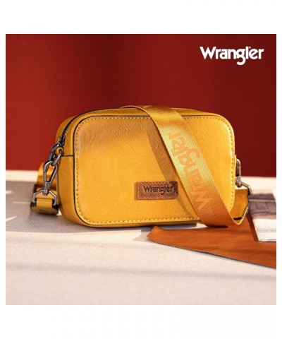 RFID Blocking Crossbody Purses for Women Cell Phone Wallet with Credit Card Slots W Yellow $20.29 Crossbody Bags