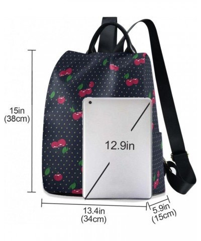 Cute Cherry Polka Dot Backpack Purse for Women Travel Casual Daypack College Bookbag Work Business Ladies Shoulder Bag $18.92...