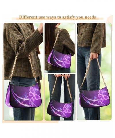 Clutch Shoulder Bags Tote Evening Purse Handbags for Women Hobo Bags Glitter Butterfly Star with Zipper Closure $15.68 Totes