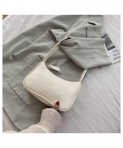 Retro Women Solid Color Zipper Phone Bag Hand Bag Shoulder Bag Armpit Bag Women Purses And Handbags Beige $5.04 Shoulder Bags