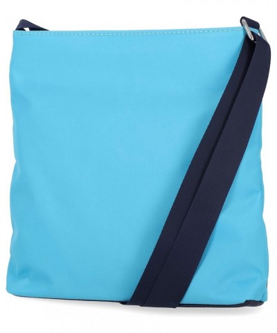 Diver Nylon Small Womens Crossbody Bag Purse with Adjustable Shoulder Strap Scuba Blue $12.77 Crossbody Bags